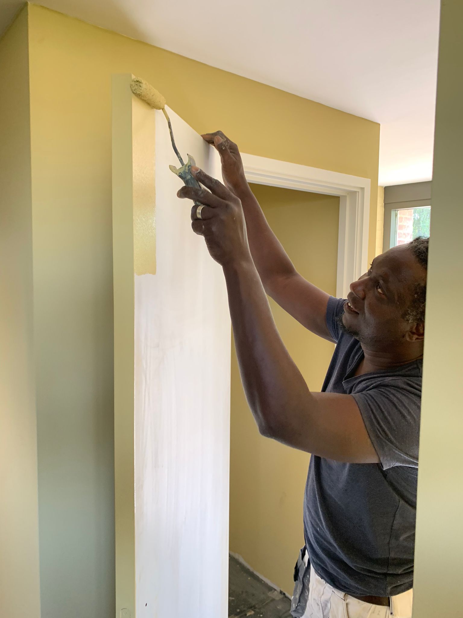 Ibrahim Lodia Diallo aan het werk